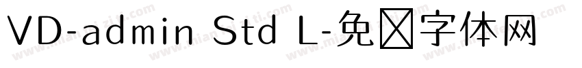 VD-admin Std L字体转换